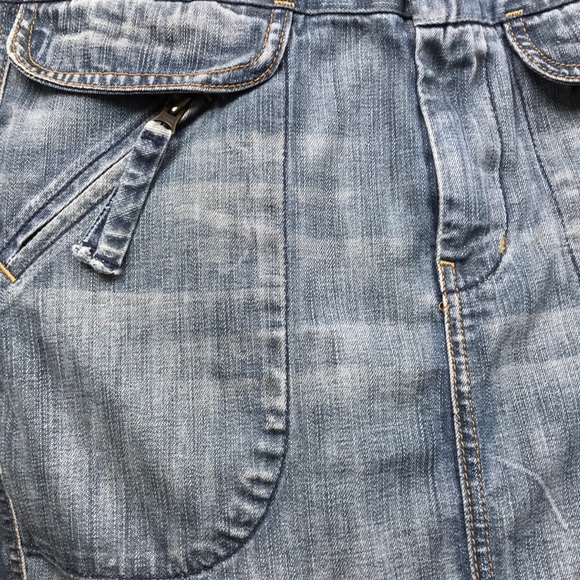 7 For All Mankind Denim Cargo Skirt Size 28 - Picture 3 of 10